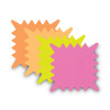 Die Cut Paper Signs, 5.25 x 5.25, Square, Assorted Colors, Pack Of 48 Each