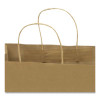 Premium Shopping Bag, Rope Handles, 10" x 4.5" x 13", Kraft, 50/Box