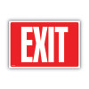 Glow-In-The-Dark Safety Sign, Exit, 12 X 8, Red