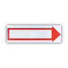 Stake Sign, 6 X 17, Blank White With Printed Red Arrow