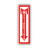 Glow-In-The-Dark Safety Sign, Fire Extinguisher, 4 X 13, Red