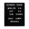 Message/Business Sign Character Kit With Letters, Numbers And Symbols, 0.75" Tall, White Characters, 258 Pieces