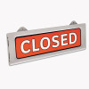 Message/Business Hours Sign, 15 x 20.5, Black/Red