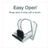 Premier Easy Open Clearvue Locking Slant-D Ring Binder, 3 Rings, 1.5" Capacity, 11 X 8.5, Black