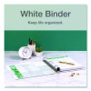 Premier Easy Open Clearvue Locking Slant-D Ring Binder, 3 Rings, 5" Capacity, 11 X 8.5, White