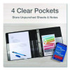 Premier Easy Open Clearvue Locking Slant-D Ring Binder, 3 Rings, 5" Capacity, 11 X 8.5, Black