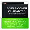 Xtralife Clearvue Non-Stick Slant-D Ring Binder, 3 Rings, 1.5" Capacity, 11 x 8.5, Black