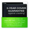 Xtralife Clearvue Non-Stick Slant-D Ring Binder, 3 Rings, 6" Capacity, 11 x 8.5, Black