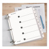 Onestep Printable Table Of Contents And Dividers, 5-Tab, 1 To 5, 11 x 8.5, White, White Tabs, 1 Set