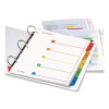 Onestep Printable Table Of Contents And Dividers, 5-Tab, 1 To 5, 11 x 8.5, White, Assorted Tabs, 1 Set