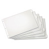 Paper Insertable Dividers, 5-Tab, 11 x 17, White, Clear Tabs, 1 Set