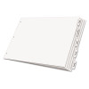 Paper Insertable Dividers, 5-Tab, 11 x 17, White, Clear Tabs, 1 Set