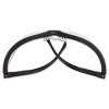 Klondike Safety Glasses, Matte Black Half Frame, Clear Dual Anti-Fog Lens