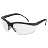 Klondike Safety Glasses, Matte Black Half Frame, Clear Dual Anti-Fog Lens