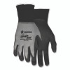 Ninja Nitrile Coating Nylon/Spandex Gloves, Medium, Black/Gray, 12 Pairs