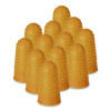 Fingertip Pads, Size 11, Small, Amber, 12/Pack