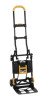 2-In-1 Folding Hand Truck, 300 Lb Capacity, 17" x 30.5" x 33.5", Black/Yellow