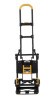 2-In-1 Folding Hand Truck, 300 Lb Capacity, 17" x 30.5" x 33.5", Black/Yellow