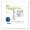 Bowling Set, Plastic/Rubber, White, 10 Bowling Pins, 1 Bowling Ball