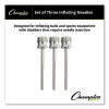 Nickel-Plated Inflating Needles For Electric Inflating Pump, 3/Pack