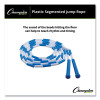 Segmented Plastic Jump Rope, 9 Ft, Blue/White