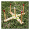 Ring Toss Set, Plastic/Wood, Assorted Colors, 5 Pegs, 4 Rings