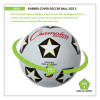 Rubber Sports Ball, Soccer, No. 3 Size, White/Black