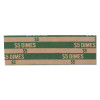 Flat Coin Wrappers, Dimes, Green/Kraft, 1,000/Box