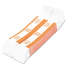 Currency Straps, Self-Adhesive, Ones, $50 Strap, Orange/White, 1,000/Pack