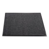 Ecostep Wiper Mat, Rectangular, Charcoal Gray Cut Pile Surface, 24" x 36"