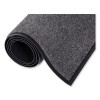 Ecostep Wiper Mat, Rectangular, Charcoal Gray Cut Pile Surface, 24" x 36"