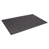 Oxford Wiper Mat, Rectangular, Charcoal Gray/Black Loop Pile Surface, 48" x 72"