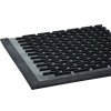 Crown-Tred Indoor/Outdoor Scraper Mat, Black Loop-Twist Ribbed Rubber Surface, 35.5" x 59.5"