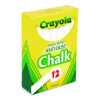 Nontoxic Anti-Dust Chalk, 3" x 0.31" Diameter, White, 12 Sticks/Box