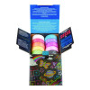 Super Chalk, 1" x 2.8" Diameter, 10 Assorted Colors, 10 Pucks/Box