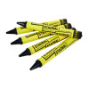 Staonal Marking Crayons, 0.56" x 5", Black, 8/Box