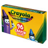Classic Color Crayons, Classic Flip-Top Box With Built-In Sharpener, Regular Size, 0.31" x 3.63", 96 Assorted Colors, 96/Pack