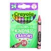 Colors Of Kindness Crayons, Regular Size, 0.31" x 3.63", 24 Assorted Colors, 24/Pack