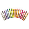 Large Crayons, Tuck Box Packaging, Large Size, 0.44" x 4", 16 Assorted Colors, 16/Pack