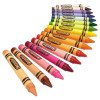 Large Crayons, Tuck Box Packaging, Large Size, 0.44" x 4", 16 Assorted Colors, 16/Pack
