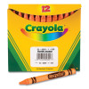 Bulk Crayons, Regular Size, 0.31" x 3.63", Orange, 12/Box