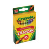 Classic Color Crayons, Peggable Retail Packaging, Regular Size, 0.31" x 3.63", 16 Assorted Colors, 16/Pack