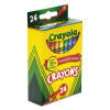 Classic Color Crayons, Peggable Retail Packaging, Regular Size, 0.31" x 3.63", 24 Assorted Colors, 24/Pack
