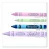 Ultra-Clean Washable Crayons, Large Size, 0.44" x 4", 16 Assorted Colors, 16/Box