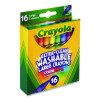 Ultra-Clean Washable Crayons, Large Size, 0.44" x 4", 16 Assorted Colors, 16/Box