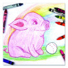 Ultra-Clean Washable Crayons, Large Size, 0.44" x 4", 16 Assorted Colors, 16/Box