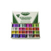 Classpack Triangular Crayons, Regular Size, 0.5" x 4", 16 Assorted Colors, 256/Carton