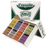 Jumbo Classpack Crayons, Jumbo Size, 0.56" x 5", 8 Assorted Colors, 200/Pack