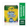 Super Tips Washable Markers, Fine/Broad Bullet Tips, Assorted Colors, 100/Set