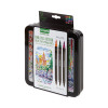 Brush And Detail Dual Ended Markers, Extra-Fine Brush/Bullet Tips, Assorted Colors, 16/Set